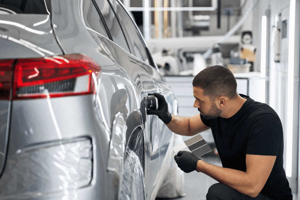 how do auto body shops match paint